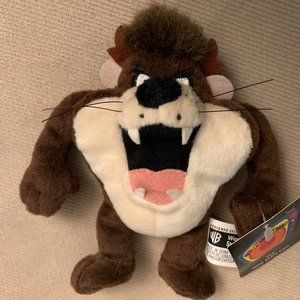 VTG 1999 TAZ Tazmanian Devil Looney Tunes WB Studio Store Mini Bean Bag Plush